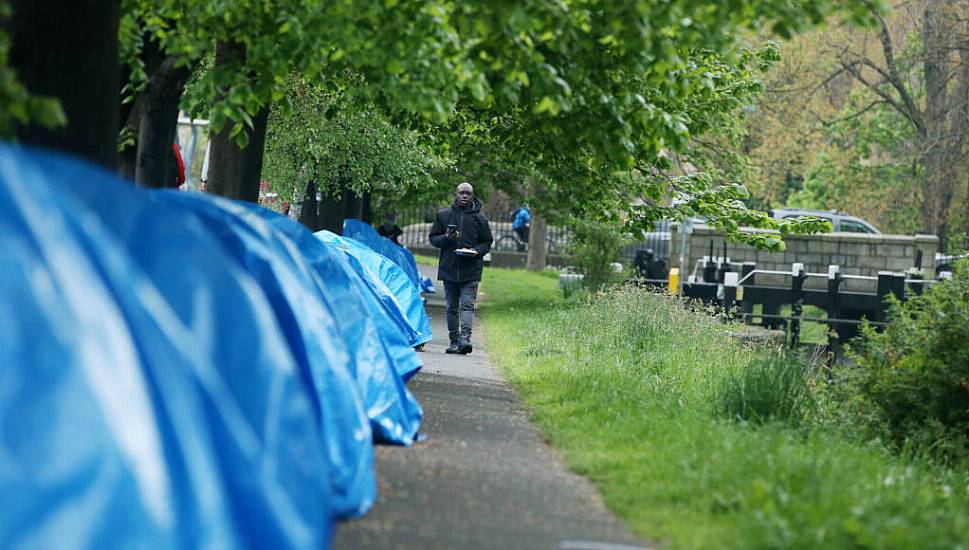 Government Under Fire Over Immigration As 70 Tents Pitched Along Grand Canal