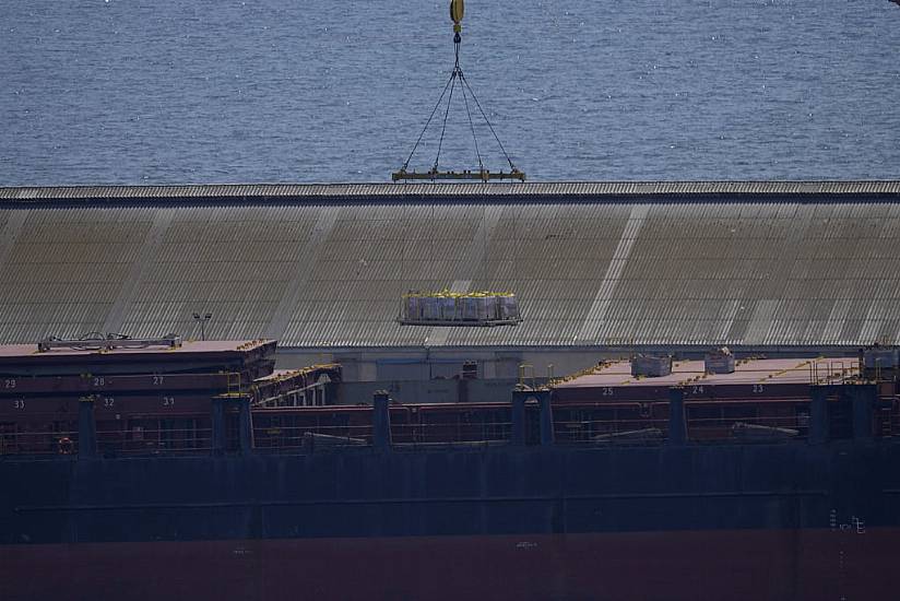 Ship Loaded With Aid Heads For Us-Built Gaza Pier