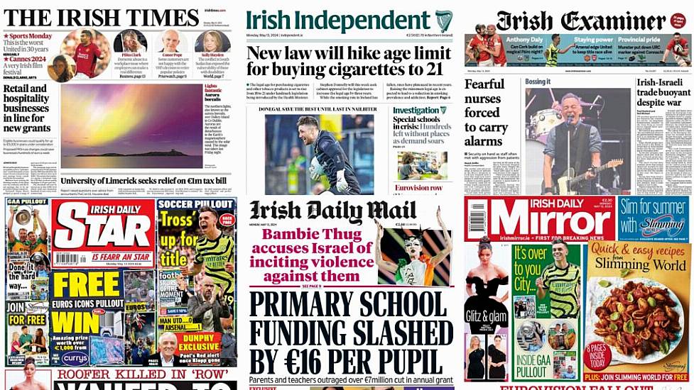 What The Papers Say: Monday's Front Pages