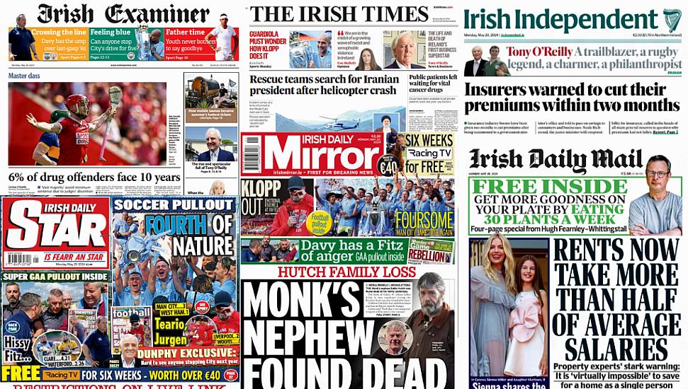 What The Papers Say: Monday's Front Pages