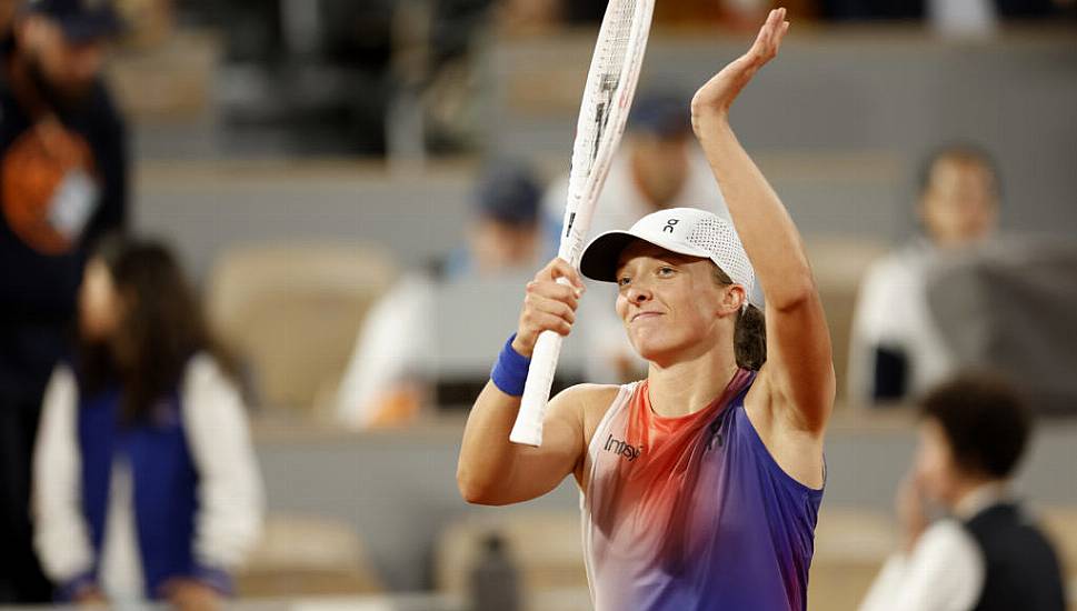 Defending Champion Iga Swiatek Breezes Through Opening Match At French Open