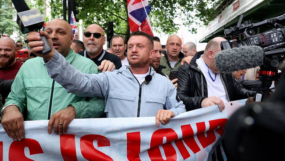 Thousands Attend Central London Protest Organised By Tommy Robinson