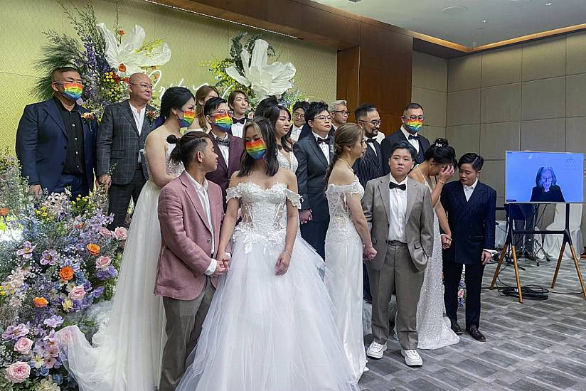 10 Same-Sex Couples In Hong Kong Married Via Video Chat