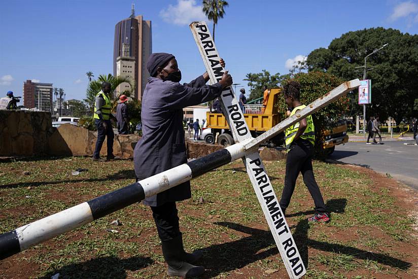 Kenyan Authorities Clear Debris After Protests Which Left At Least Six Dead