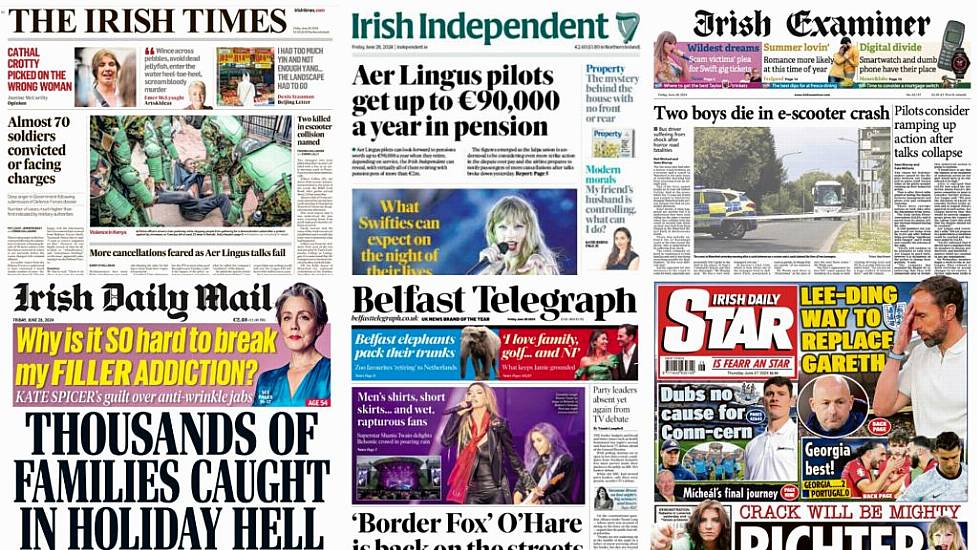 What The Papers Say: Friday's Front Pages