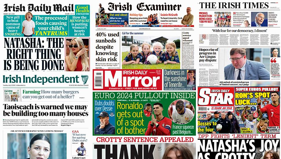 What The Papers Say: Tuesday's Front Pages