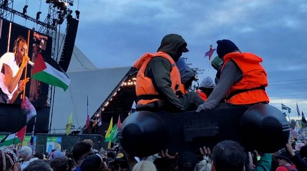 Banksy Slams Uk Home Secretary’s Criticism Of His Glastonbury Small Boats Artwork