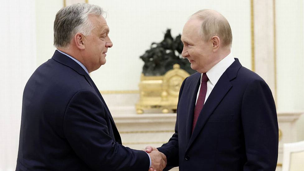 Hungarian Pm Orban Arrives In Moscow For Talks With Putin