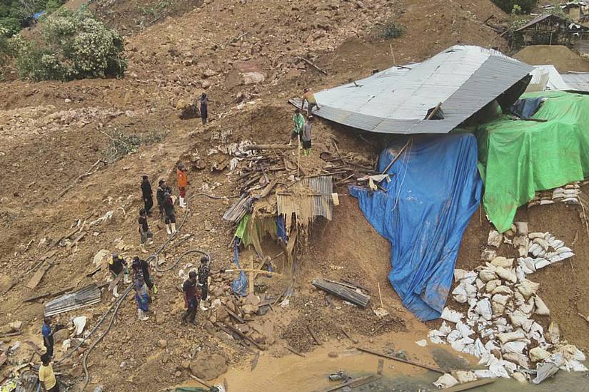 Heavy Rain Halts Search For 30 People Still Missing After Indonesian Landslide