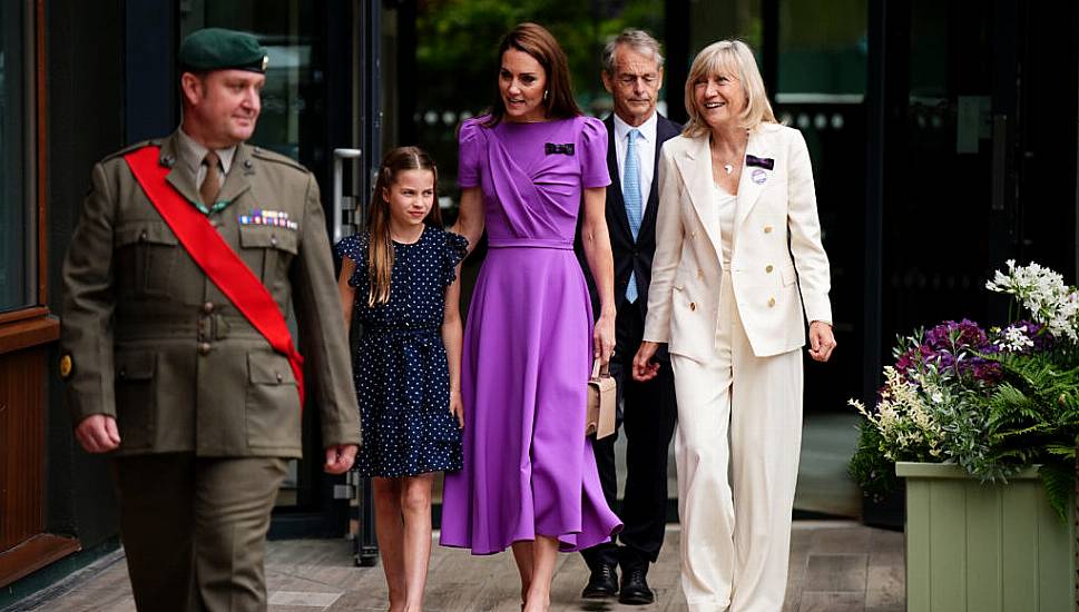 Kate Middleton Attends Wimbledon Men’s Final With Princess Charlotte