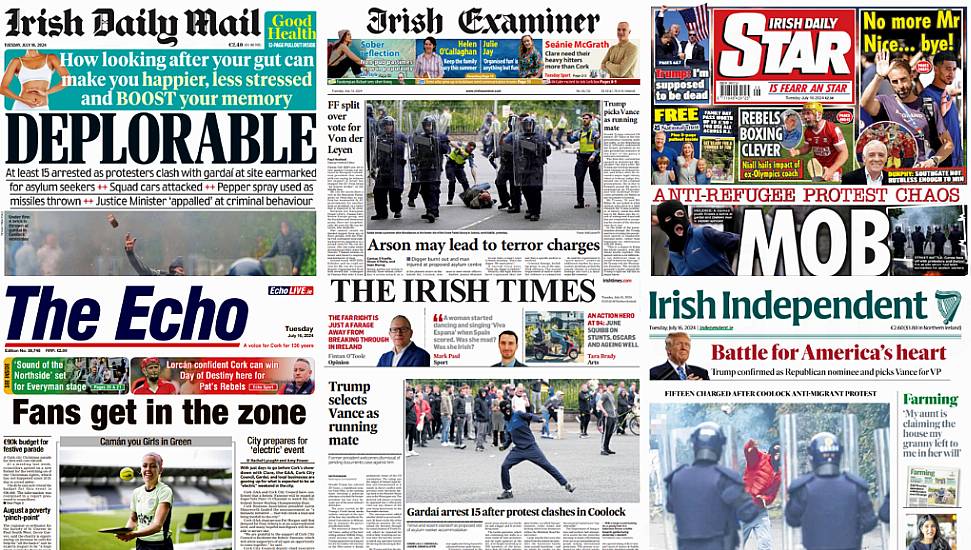 What The Papers Say: Tuesday's Front Pages