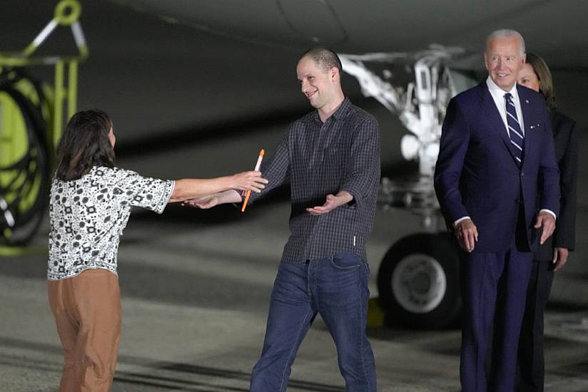 Biden And Harris Greet Freed Prisoners On Us Soil After Russian Exchange