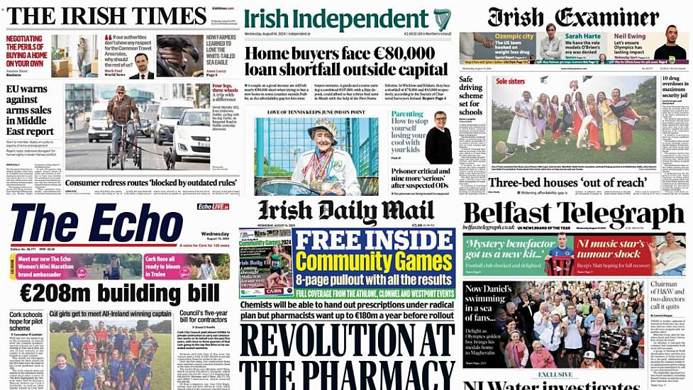 What The Papers Say: Wednesday's Front Pages