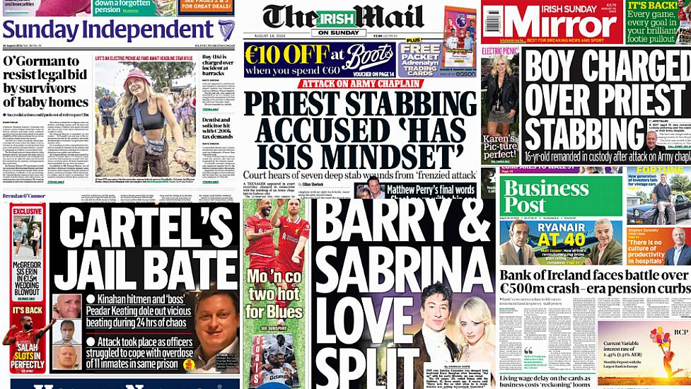 What The Papers Say: Sunday's Front Pages