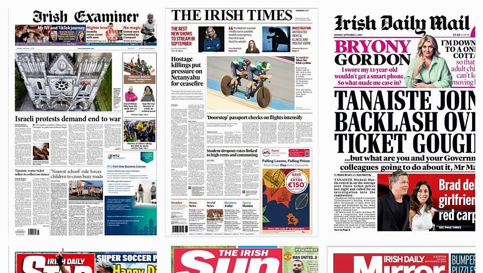 What The Papers Say: Monday's Front Pages