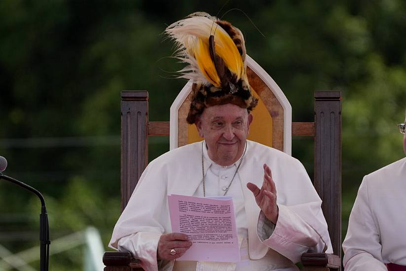 Pope Arrives In Remote Papua New Guinea Jungle With Humanitarian Aid And Toys