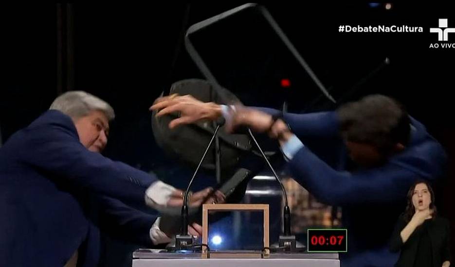 Brazilian Mayoral Candidate Smashes Political Rival Over The Head With Chair On Live Tv