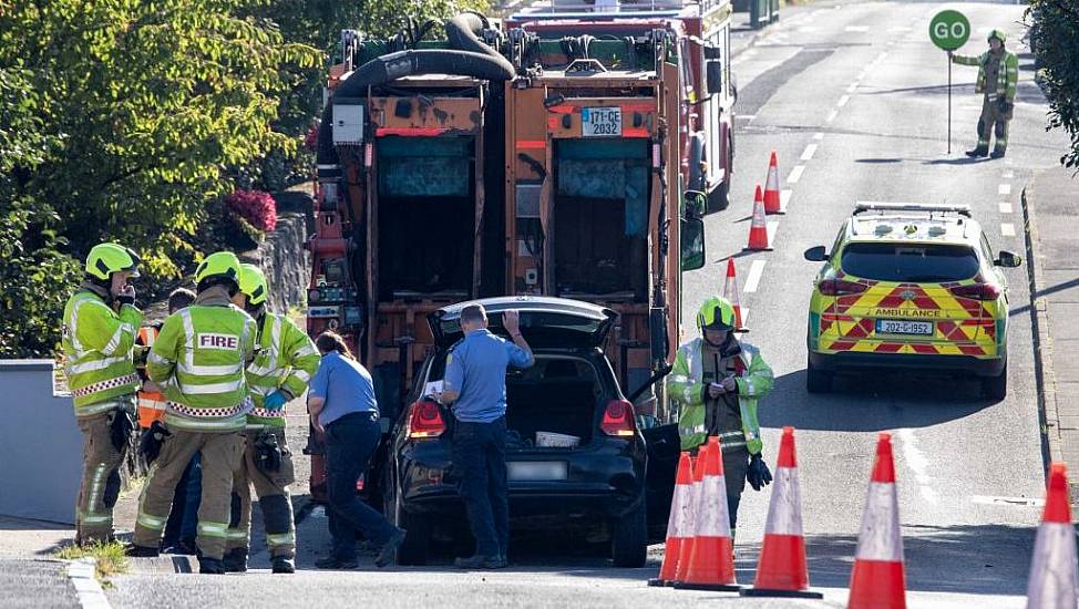 Man Hospitalised After Car Crashes Into Bin Lorry In Clare