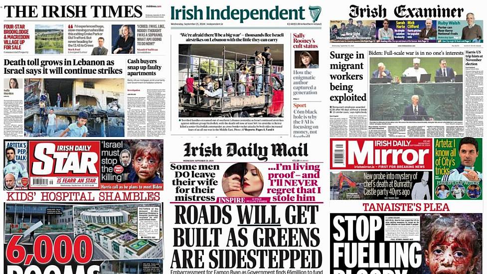 What The Papers Say: Wednesday's Front Pages