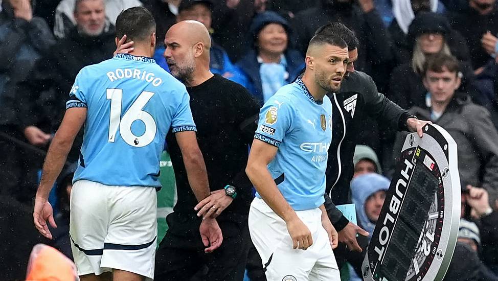 Man City Confirm Rodri Suffered Right Knee Ligament Injury In Arsenal Clash