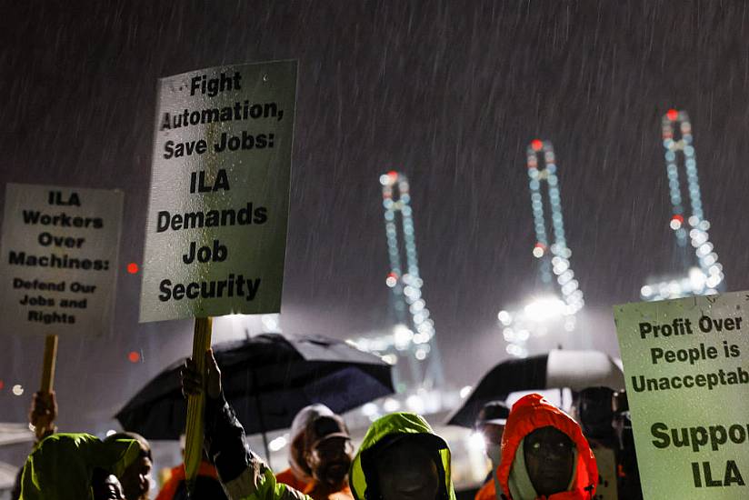 Dockworkers At Us Ports Go On Strike Amid Standoff Risking New Shortages