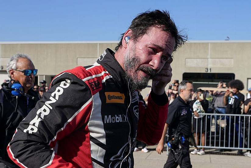 Keanu Reeves Spins Off Track In Professional Racing Car Debut