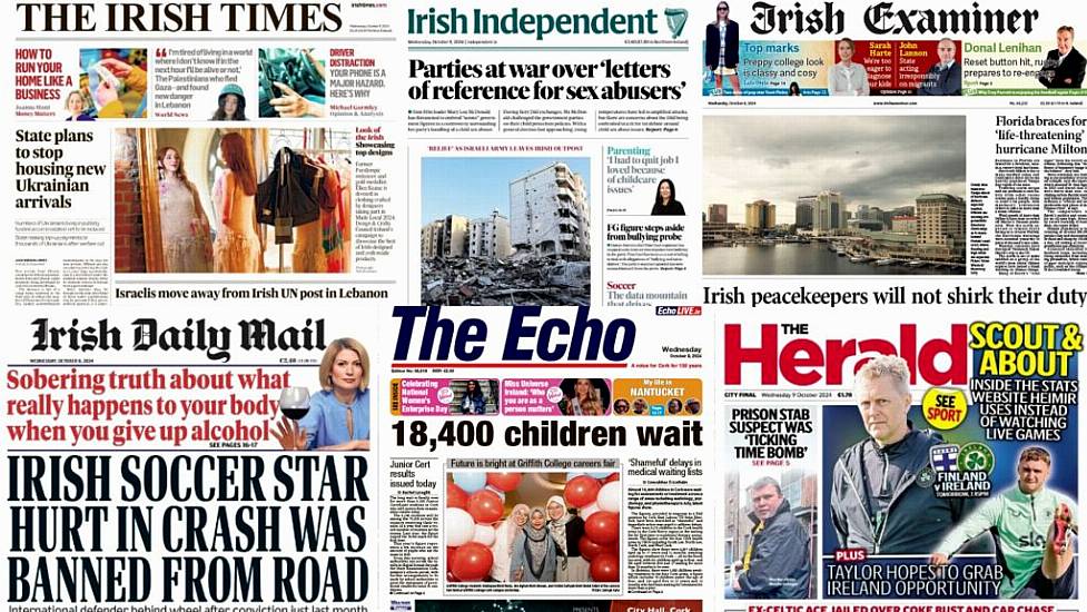 What The Papers Say: Wednesday's Front Pages