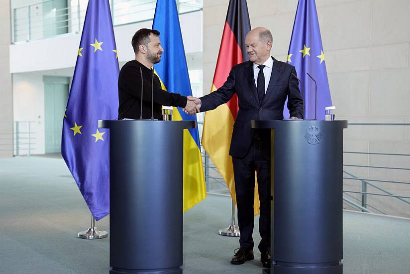 Zelensky Appeals To Allies To Keep Up Aid As Germany Pledges New Weapons Package