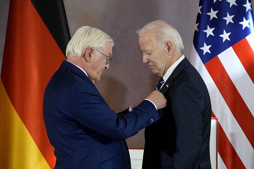 Germany Honours Biden For Contribution To Transatlantic Ties As Election Looms