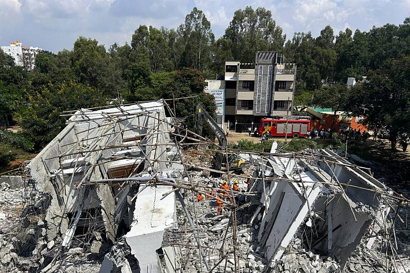 Workers Killed After Building Collapses During Heavy Rains In Southern India