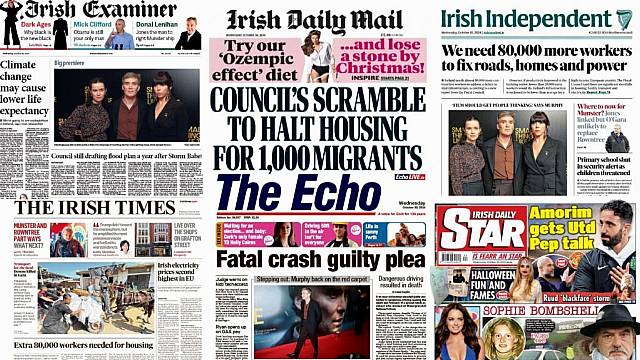 What The Papers Say: Wednesday's Front Pages