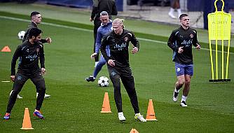 He’s Fine – Man City Boss Pep Guardiola Dismisses Erling Haaland’s Injury Scare