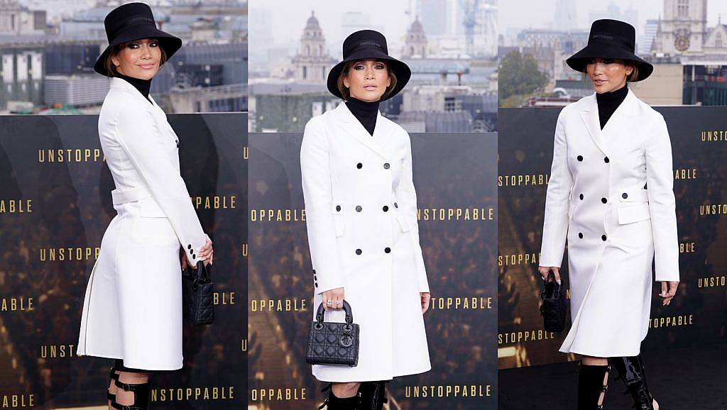 JLo channels Princess Diana in Dior at London premiere of Unstoppable