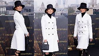 Jlo Channels Princess Diana In Dior At London Premiere Of Unstoppable