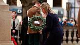 O’neill Lays Wreath At Cenotaph In Belfast On Remembrance Sunday