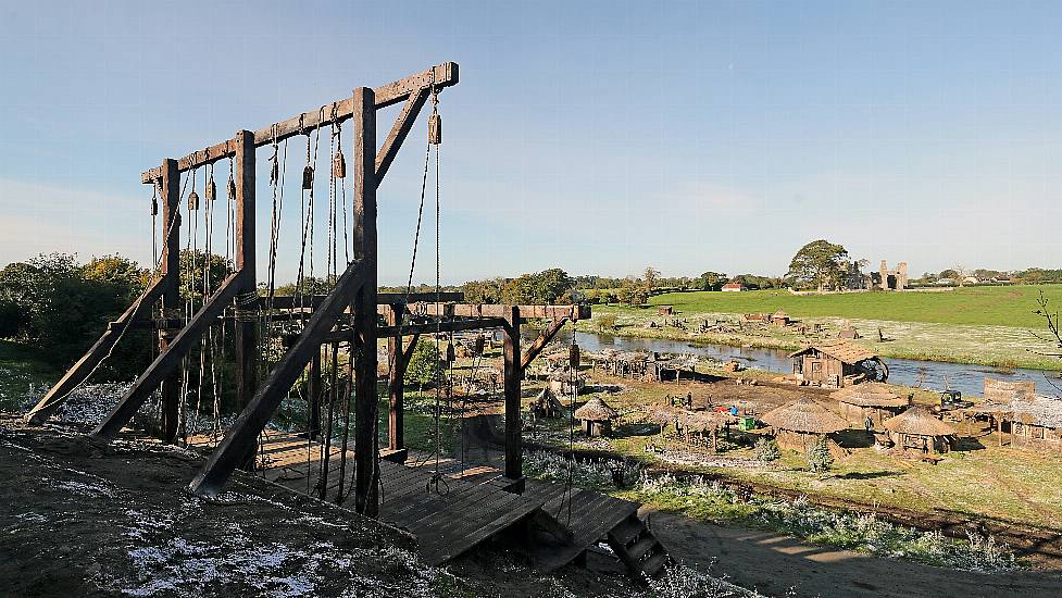 Gallows In Co Meath On Set Of The Last Duel Film Starring Ben Affleck And Matt Damon