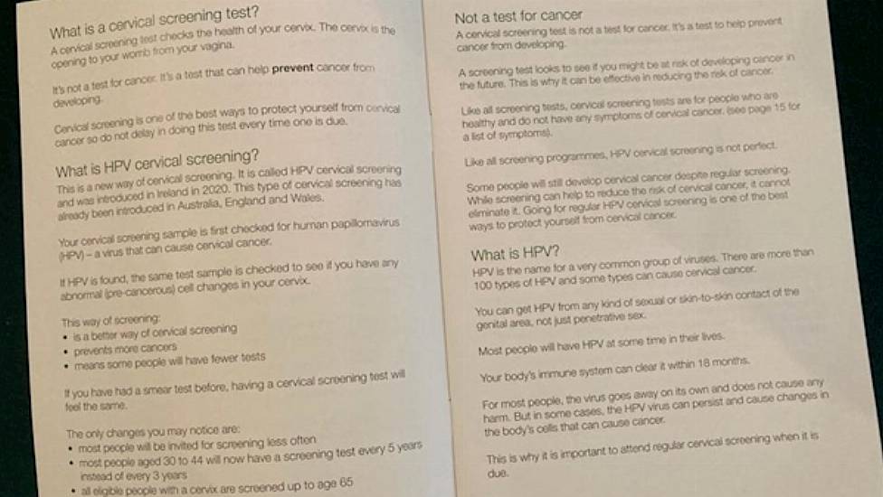 Controversy Over Hse’s Removal Of Word “Woman” From Cervical Cancer Information