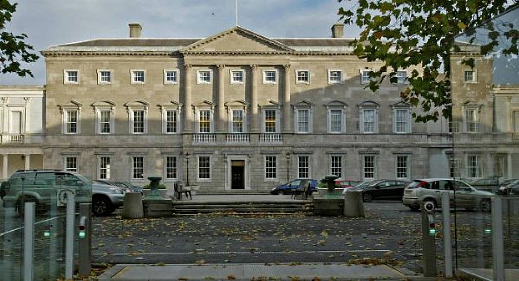 Taxi Drivers Protest Outside The Dáil Marking 'Death' Of Taxi Industry