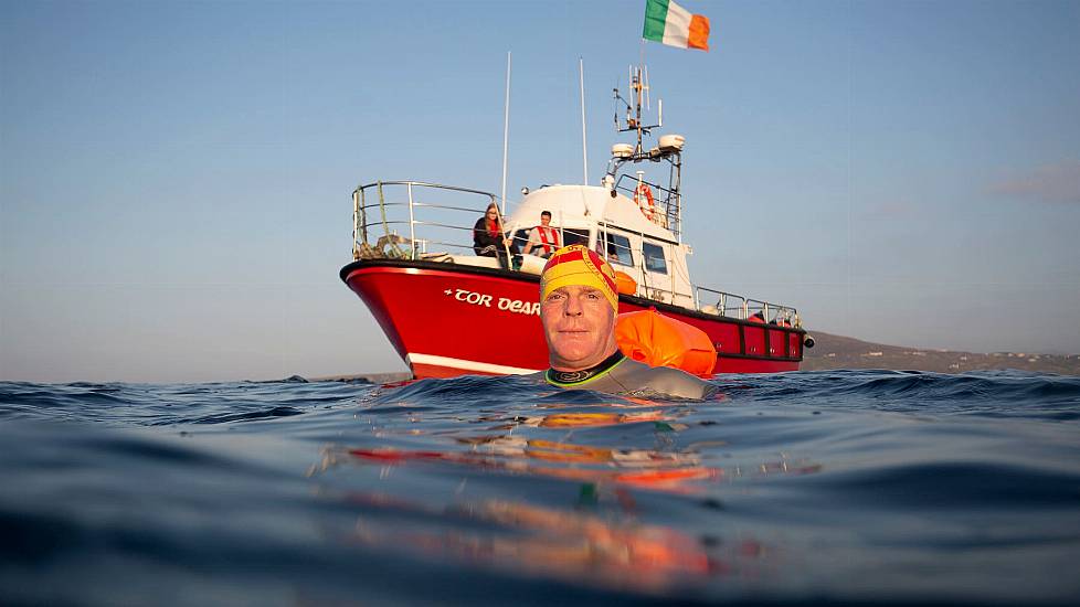 Donegal Man Reaches Co Down On Quest To Become The First To Swim Around Ireland