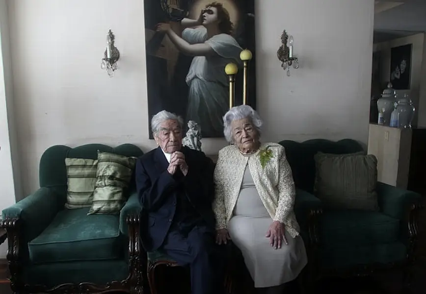 The pair married in 1941, and while there are older marriages, they are the oldest married couple Photo: AP