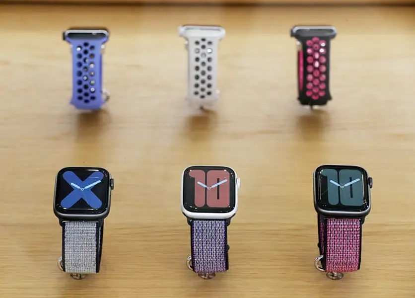 Apple Watch 5 timepieces (Jonathan Brady/PA)