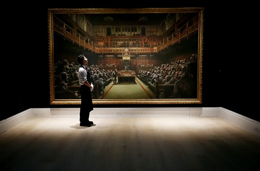 Banksy’s Devolved Parliament (Jonathan Brady/PA)