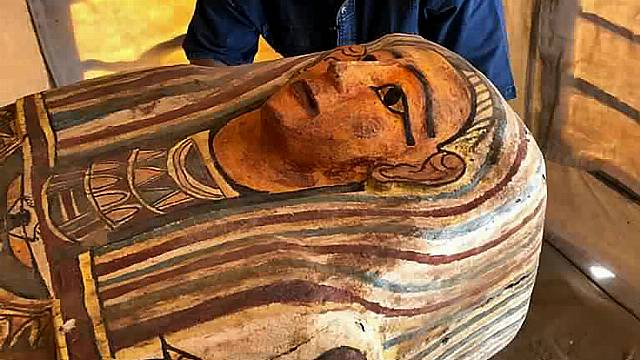 Dozens Of Coffins Decorated With Hieroglyphics Found In Egyptian Necropolis