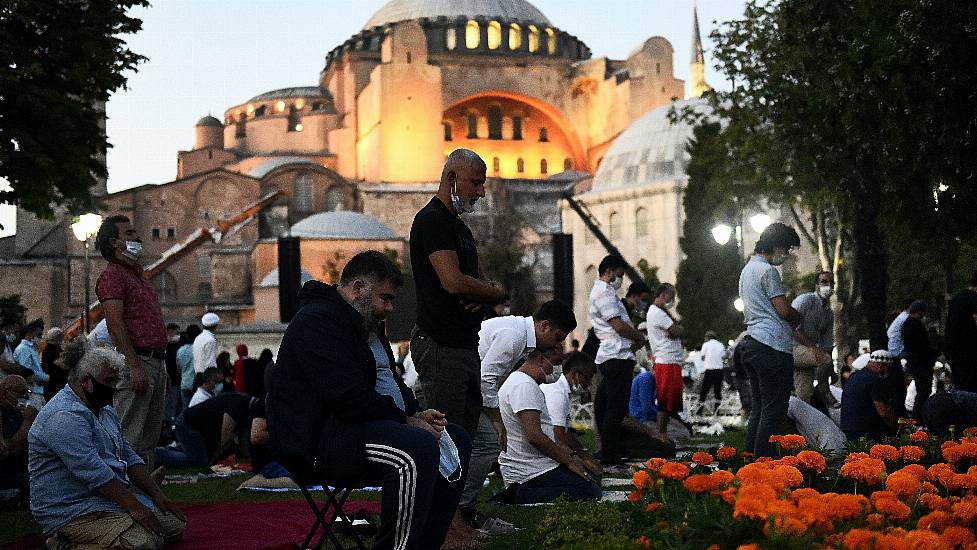 Prayers Held At Hagia Sophia After Mosque Reconversion