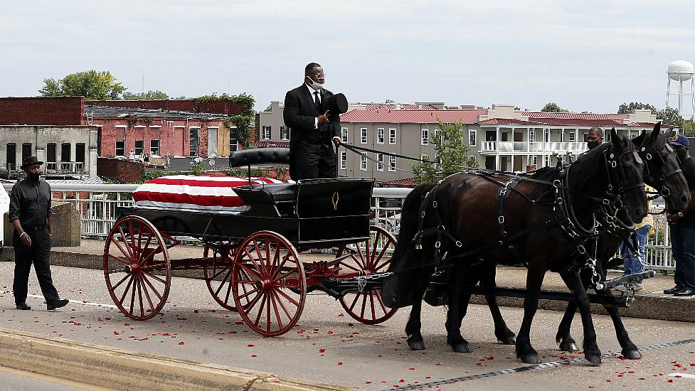 Civil Rights Hero John Lewis Crosses Selma Bridge For Final Time