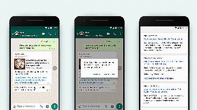 Whatsapp Adds Web Search Feature To Help Users Debunk Misinformation