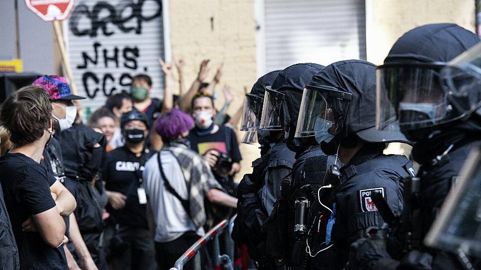 Police Make Arrests As Anti-Gentrification Protesters Occupy Berlin Bar