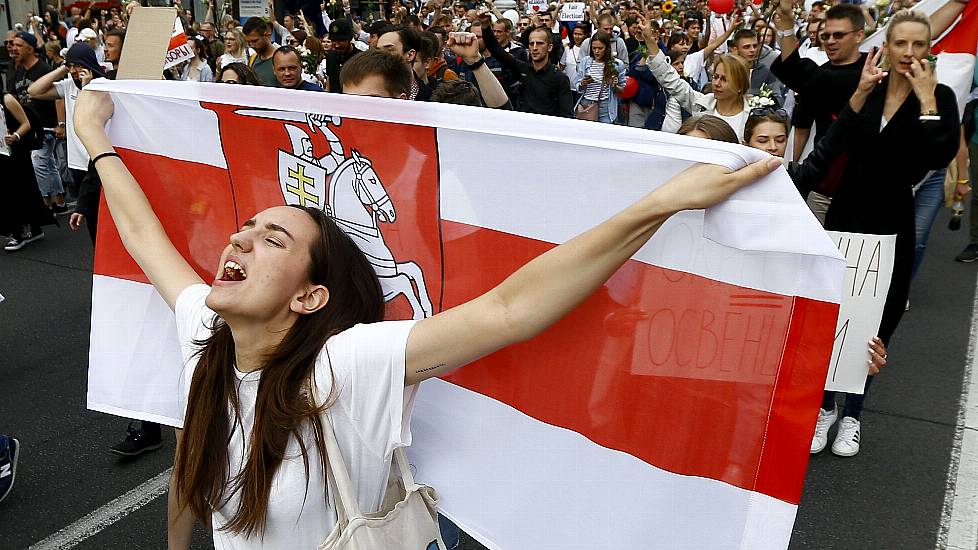 Thousands Flood Belarus Capital As Election Protests Grow