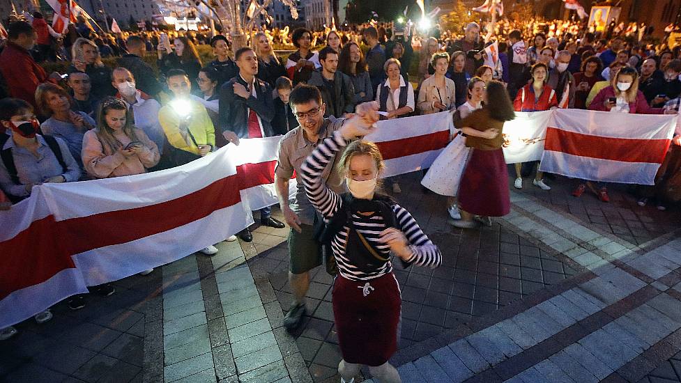 Belarus Detains More People As Protests Demanding Leader’s Resignation Continue