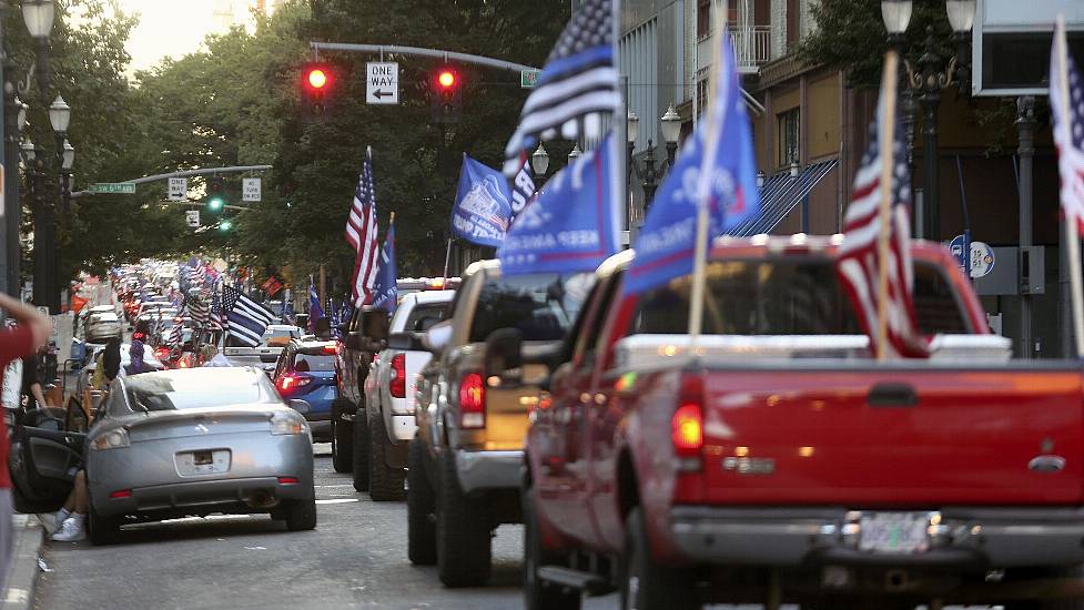 One Killed As Trump Supporters And Protesters Clash In Portland